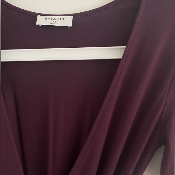 Aritzia Babaton long sleeve wrap dress - Picture 1 of 3